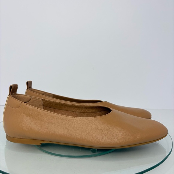 Everlane The Day Glove Flats Tan Caramel Leather Size 10 Minimalist Shoes - Picture 5 of 10
